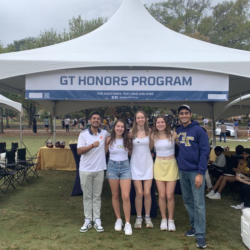 Honors Program students at the 2024 Homecoming tailgate.